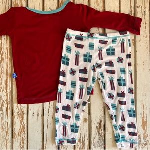 Kickee pants pajama set